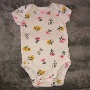 3 months girls floral onesie
